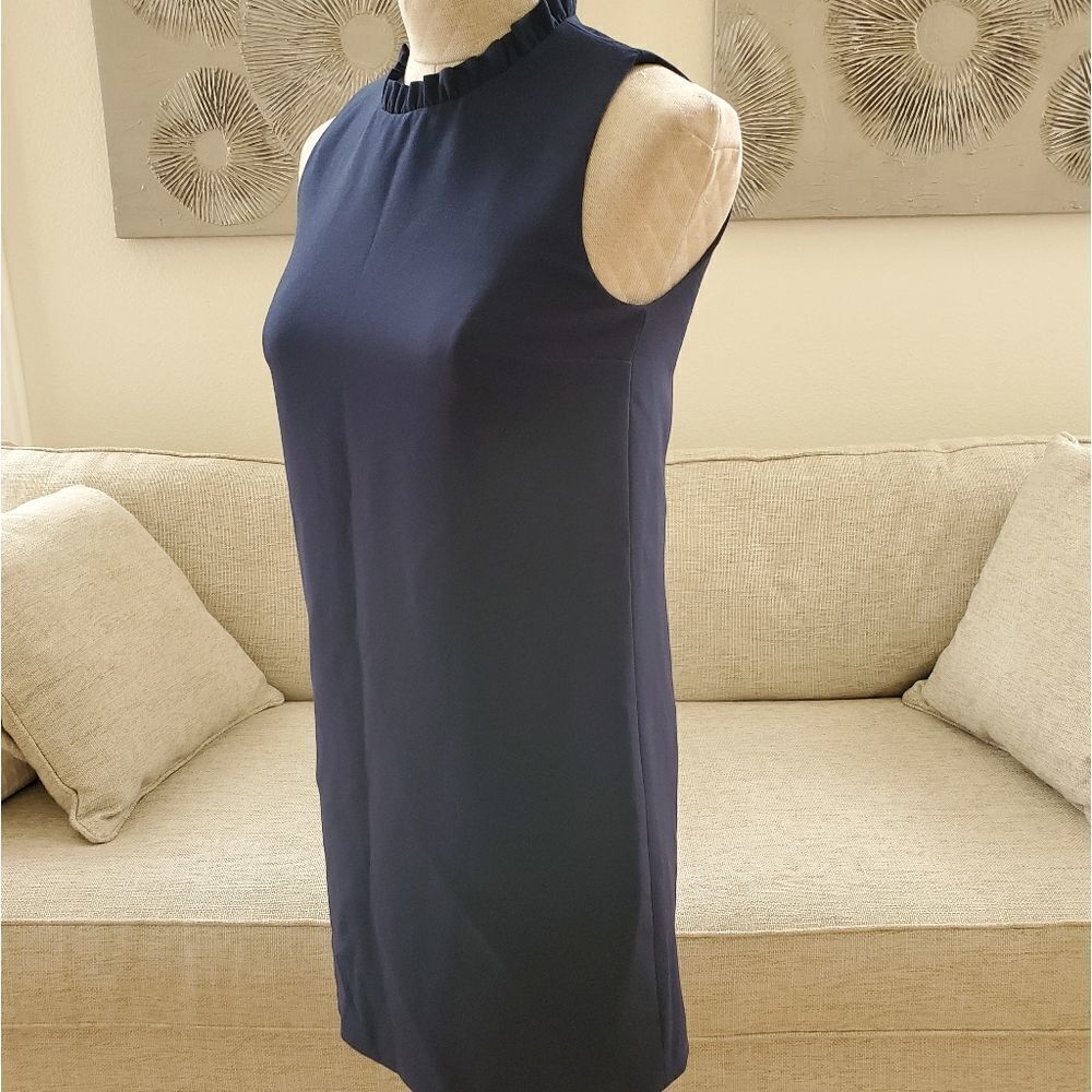 French Connection Navy Shift Dress Sz2 - Picture 4 of 10